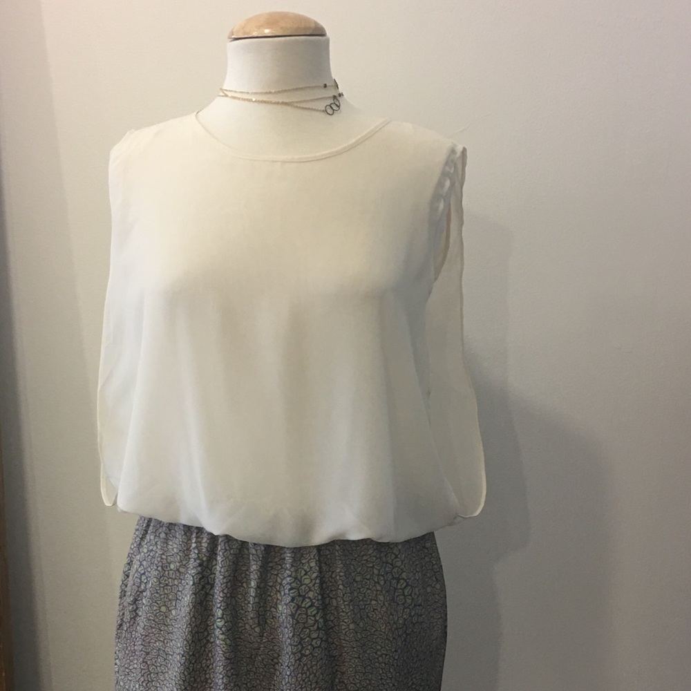 Dress with tunic style top